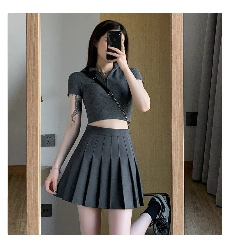 Pink Pleated Skirt Summer Black Mini Skirts Women Sexy Short Skirt White Skirt Kawaii Y2k Skirt High Waist Big size Tennis Skirt