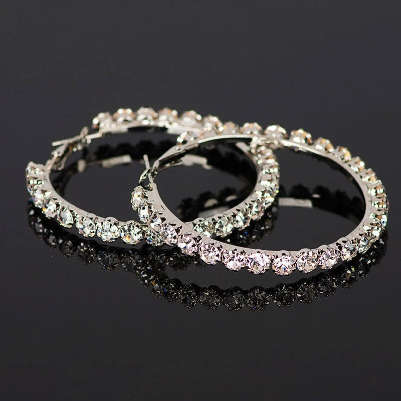 Accessories for Women Crystal Hoop Earrings for Women Valentine&