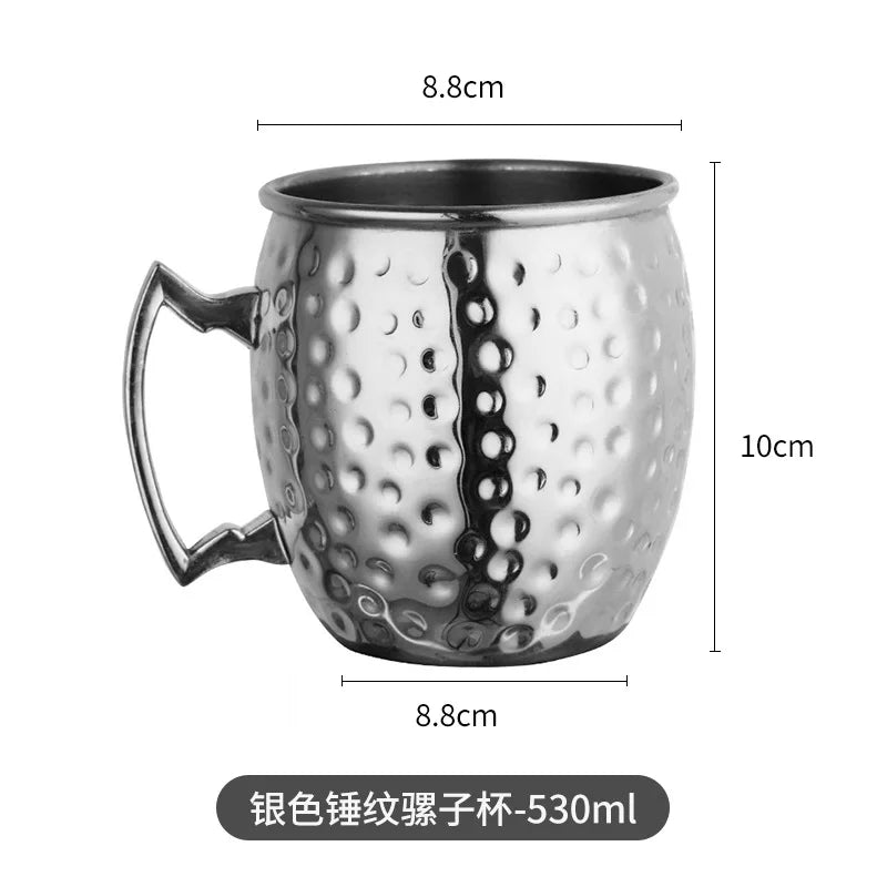 Moscow Mule Mugs 500ml Steel Cocktail Cup Beer Russia Moscow Mule Copper Mugs Bar Tools