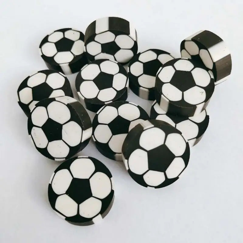 5Pcs/pack Creative Football Shape Erasern Kawaii Stationery Supplies Basketball Shape Erasern School Students Erasers