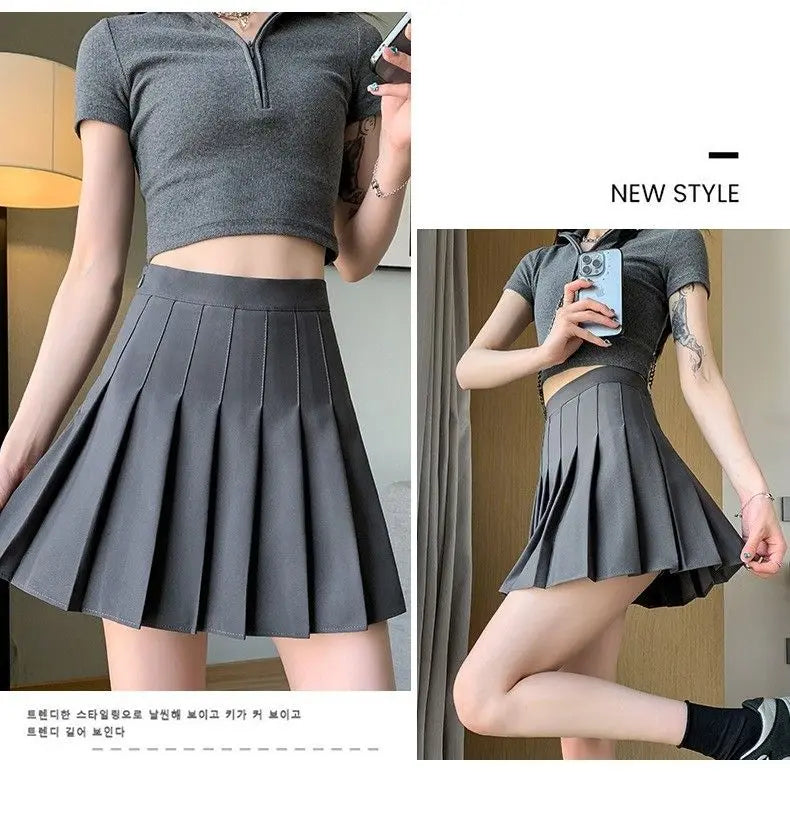 Pink Pleated Skirt Summer Black Mini Skirts Women Sexy Short Skirt White Skirt Kawaii Y2k Skirt High Waist Big size Tennis Skirt