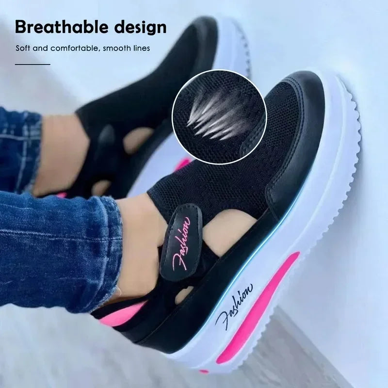 Shoes Womens Sneakers Female Casual Shoes  Summer New Breathable Mesh Ladies Sport Shoes Vulcanized Women Platform Sandals 2024