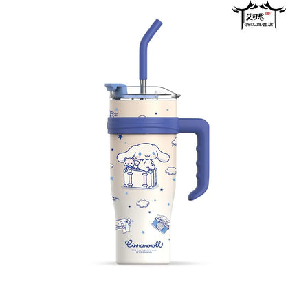 Sanrio Thermos Bottle 1200ml Kuromi Cinnamoroll Sippy Water Cup Vacuum Flask Kawaii Stainless Steel High Capacity Insulated Mug