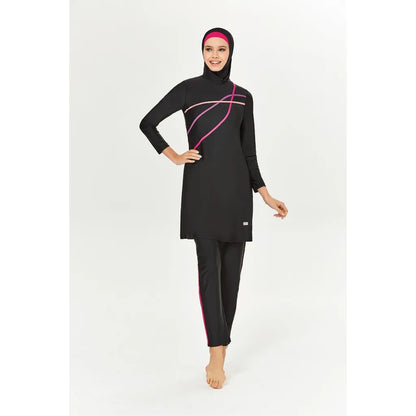 Muslim Modest Swimwear Hijab Swimsuit Women Long Sleeve Swimming Suit Islamic Cover Ups Burkini Hijabs For Woman Swim Bathing