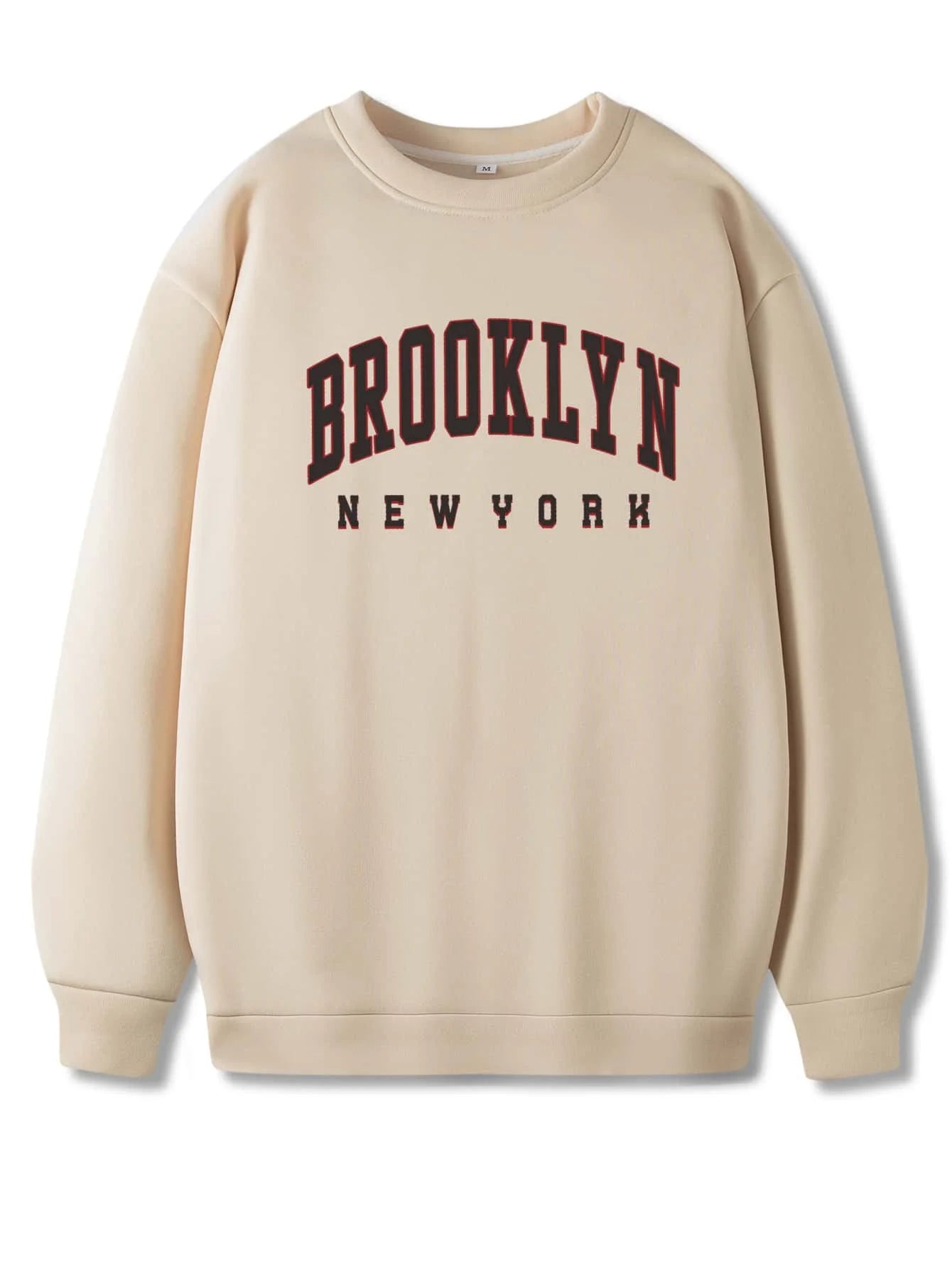 Brooklyn Creative Letter Pattern Male Hoodies Casual Street Style Clothes Hip Hip Loose Sweatshirts  Autumn Fleece Pullovers