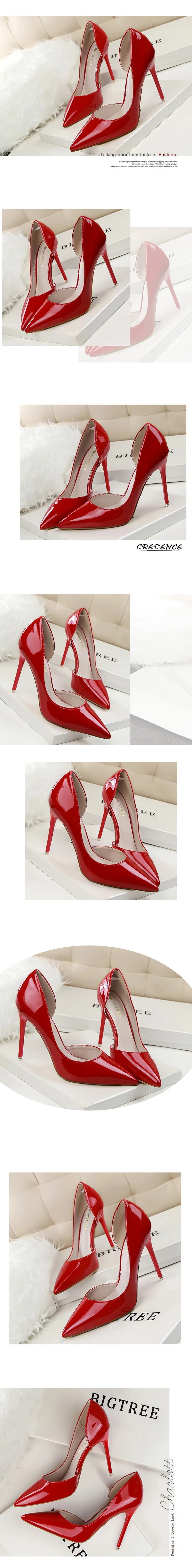 BIGTREE Shoes 2024 Women Pumps Patent Leather High Heels Stiletto Sexy Party Shoes OL Career Women Heels Office Shoes 12 Colors