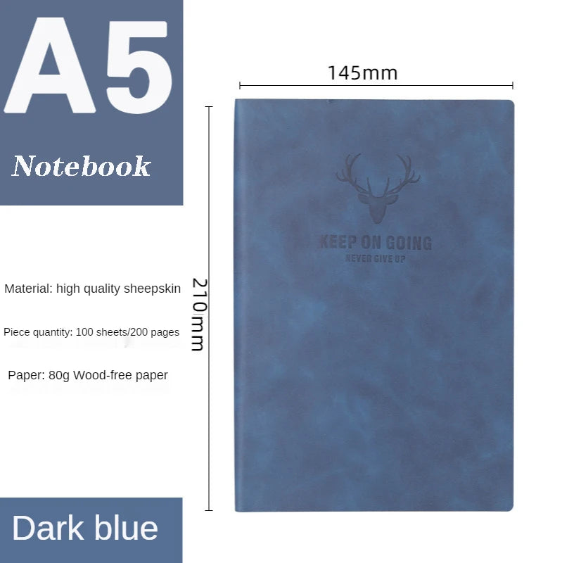 2023New 360 Pages Super Thick Leather A5 Journal Notebook Daily Business Office Work Notebooks Notepad Diary School Supplies Hot