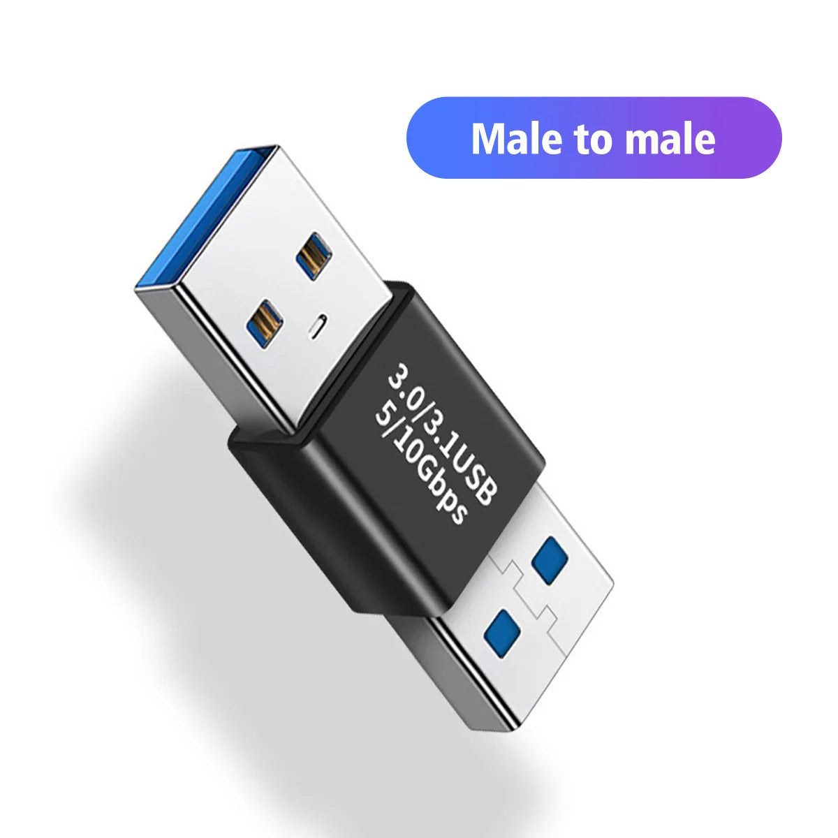 USB 3.0 Connector USB To USB Adapter 5Gbps Gen1 Male to Male Female USB Converter SSD HDD Cable Extender USB 3.0 Extension Plug