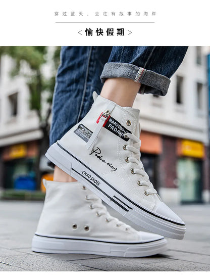 Men Sneakers Men Shoes Vulcanize Canvas Shoes High Top Sport Shoes Casual Breathable Platform Shoes Man Trainers Tenis Masculino