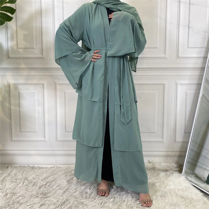 Modest Abaya Ramadan Dubai Robe Femme Musulmane Turkey Kaftan Islamic Clothing Muslim For Women Kimono Caftan Marocain Cardigan