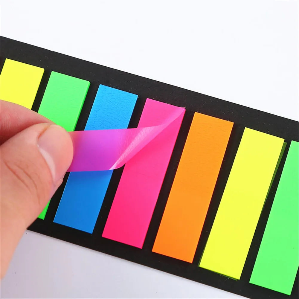 200 sheets Posted it Transparent Sticky Note Notebook Memo Pad Clear Sticky Notes Index Tabs Bookmark Stationery Office Supplies