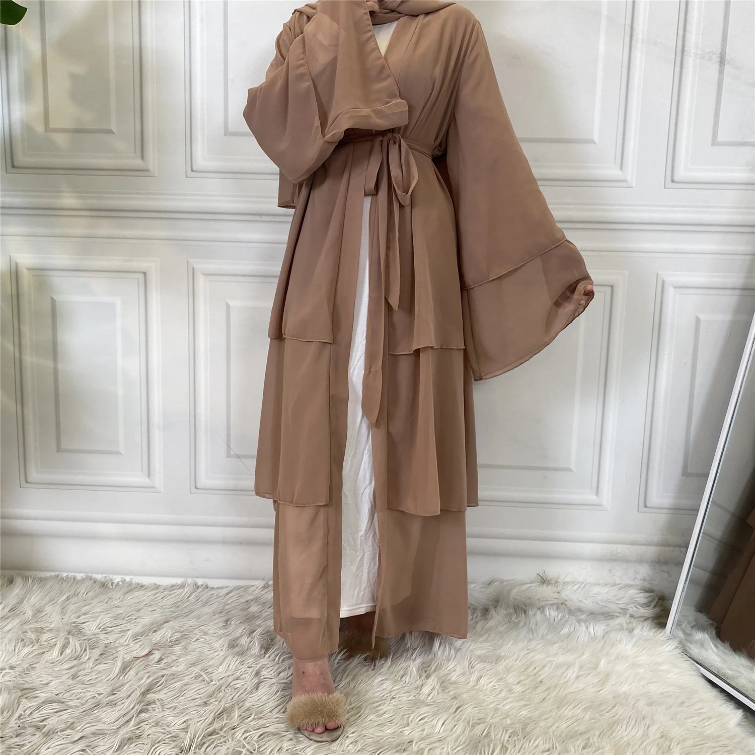 Modest Abaya Ramadan Dubai Robe Femme Musulmane Turkey Kaftan Islamic Clothing Muslim For Women Kimono Caftan Marocain Cardigan