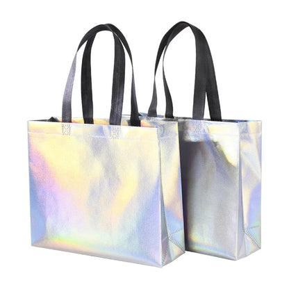 1/5/10Pcs Iridescent Gift Bags for Wedding Birthday Party Christmas Gift Packaging Bachelorette Party Bridesmaid Gift Supplies