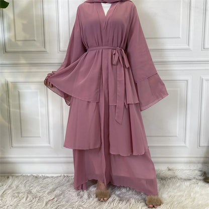 Modest Abaya Ramadan Dubai Robe Femme Musulmane Turkey Kaftan Islamic Clothing Muslim For Women Kimono Caftan Marocain Cardigan