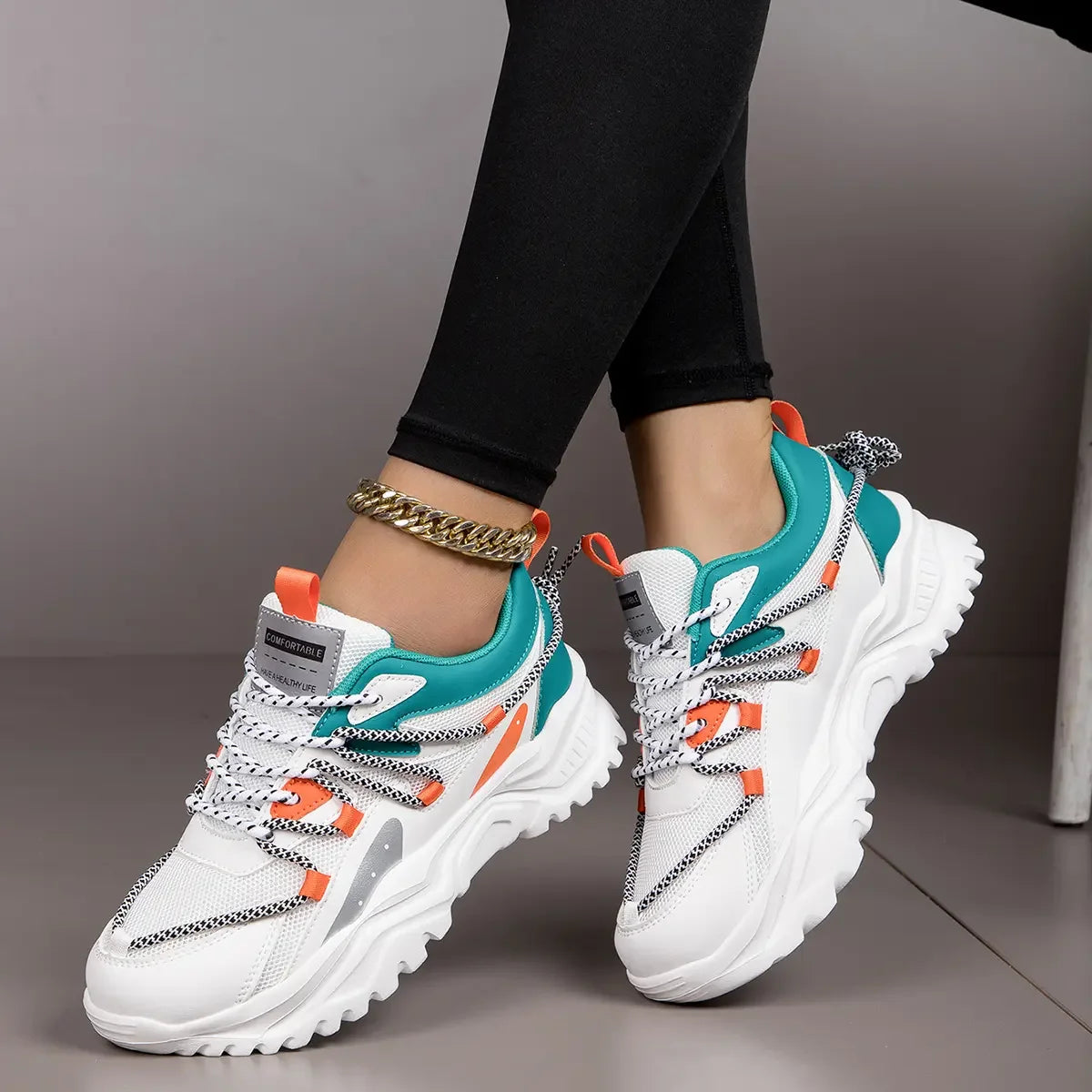 Women Breathable Sneakers Running Shoes Fitness Sports shoes Casual Shoes Sportwear Walking shoesRecreation woman