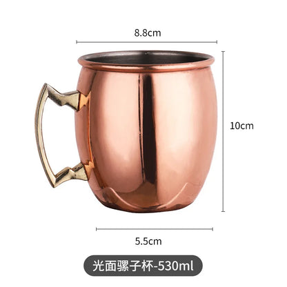 Moscow Mule Mugs 500ml Steel Cocktail Cup Beer Russia Moscow Mule Copper Mugs Bar Tools