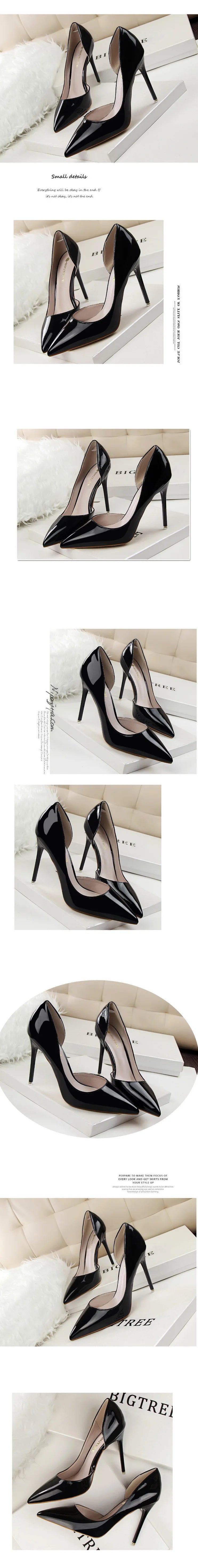 BIGTREE Shoes 2024 Women Pumps Patent Leather High Heels Stiletto Sexy Party Shoes OL Career Women Heels Office Shoes 12 Colors