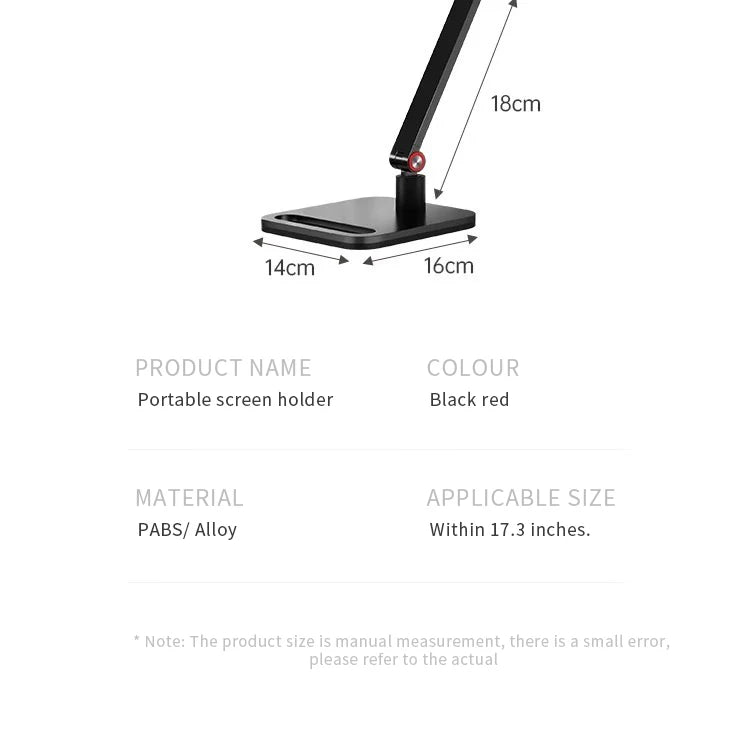 Monitor Holder Metal Portable Stand for 12 13 14 15 16 17 Inch Universal Expandable Display Base Vesa Mount 30cm Fixture