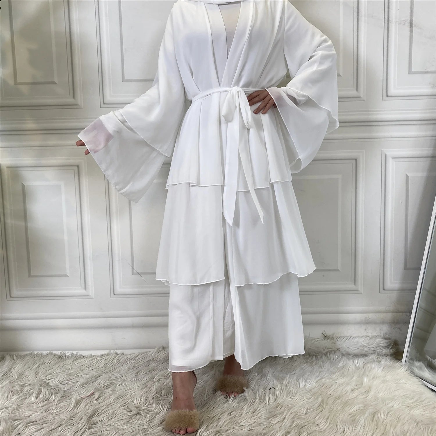 Modest Abaya Ramadan Dubai Robe Femme Musulmane Turkey Kaftan Islamic Clothing Muslim For Women Kimono Caftan Marocain Cardigan