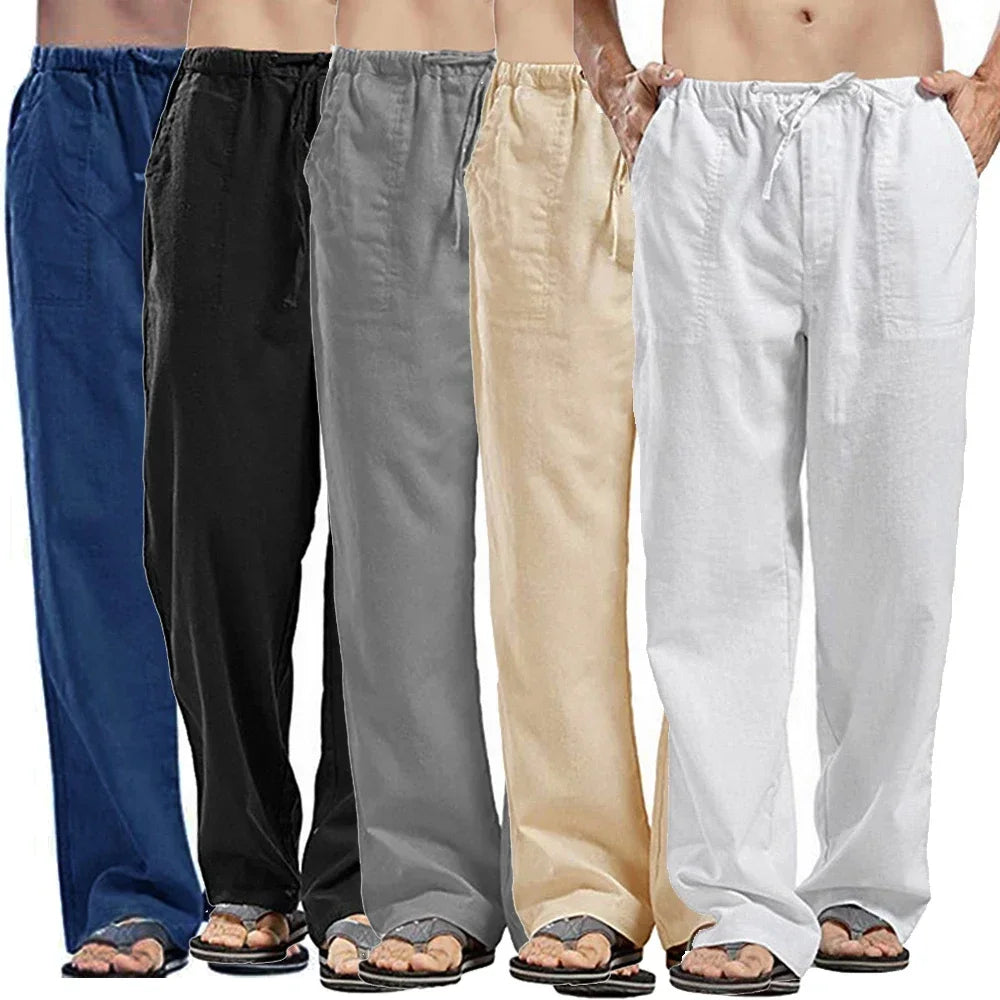 Summer Linen Pants Men&