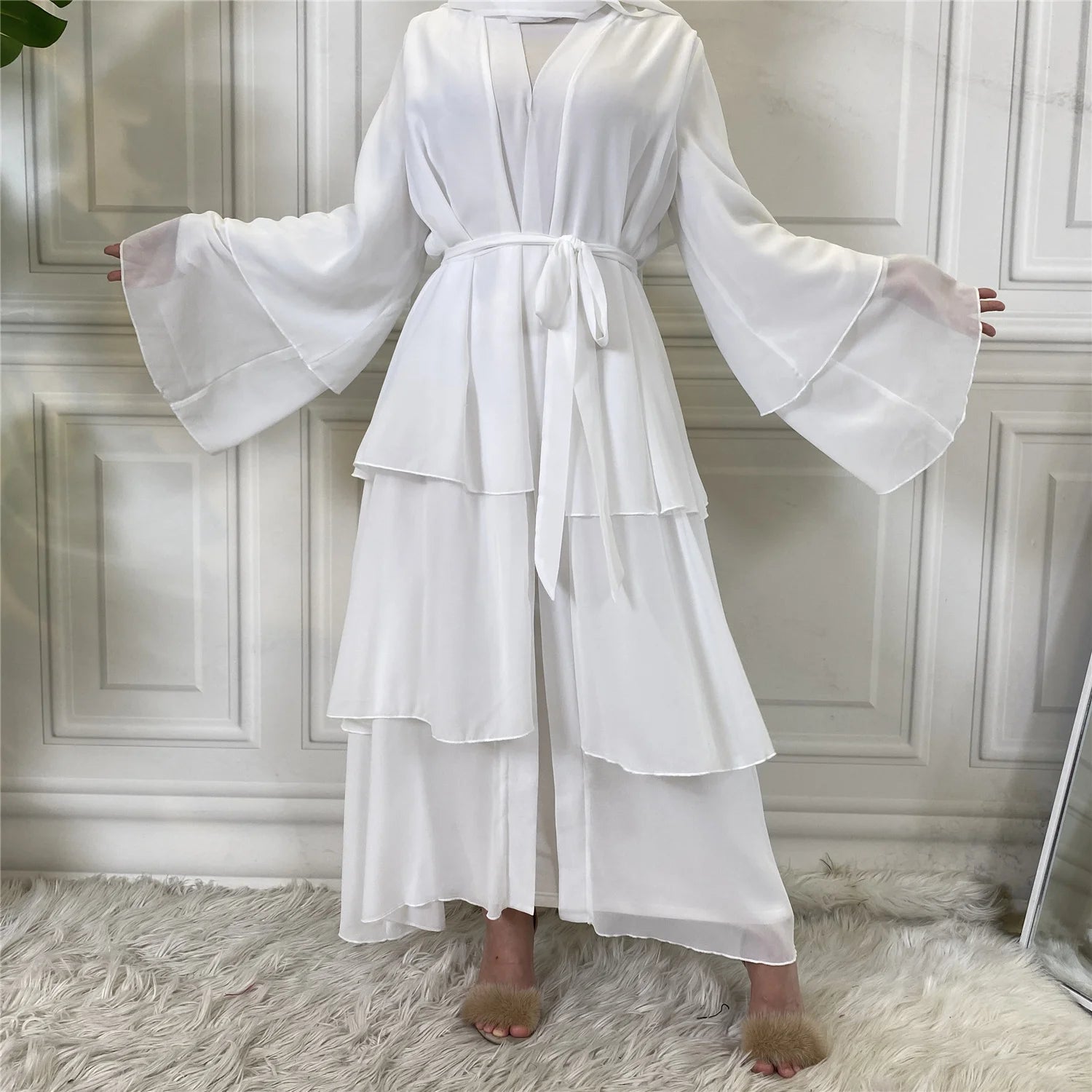 Modest Abaya Ramadan Dubai Robe Femme Musulmane Turkey Kaftan Islamic Clothing Muslim For Women Kimono Caftan Marocain Cardigan