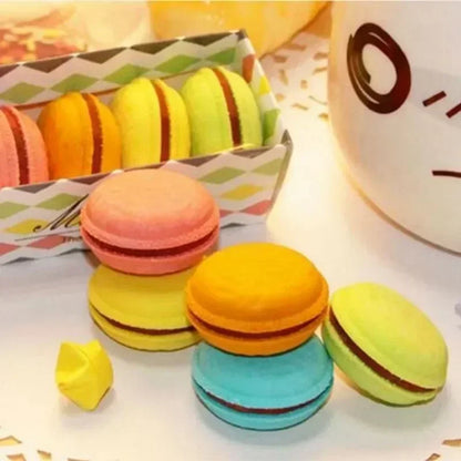 5-pack of cute creative stationery macaron sandwich cookies rubber candy color children’s rubber award stationery