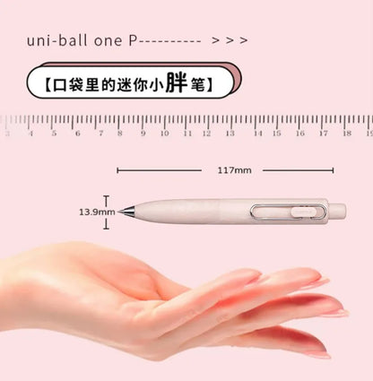 1pc New Japan UNI-ball ONE P Mini Pocket 0.5mm Gel Pens Black Ink Quick Dry Waterproof Portable Signature Pen