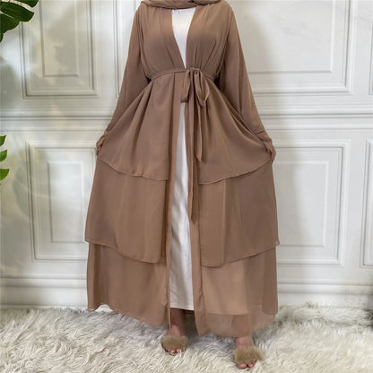 Modest Abaya Ramadan Dubai Robe Femme Musulmane Turkey Kaftan Islamic Clothing Muslim For Women Kimono Caftan Marocain Cardigan