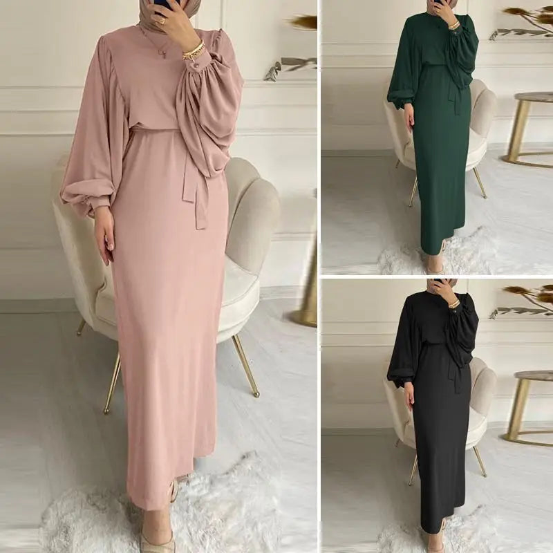 Modest Muslim Robe Dress with Long Sleeves - Perfect for Everyday Wear