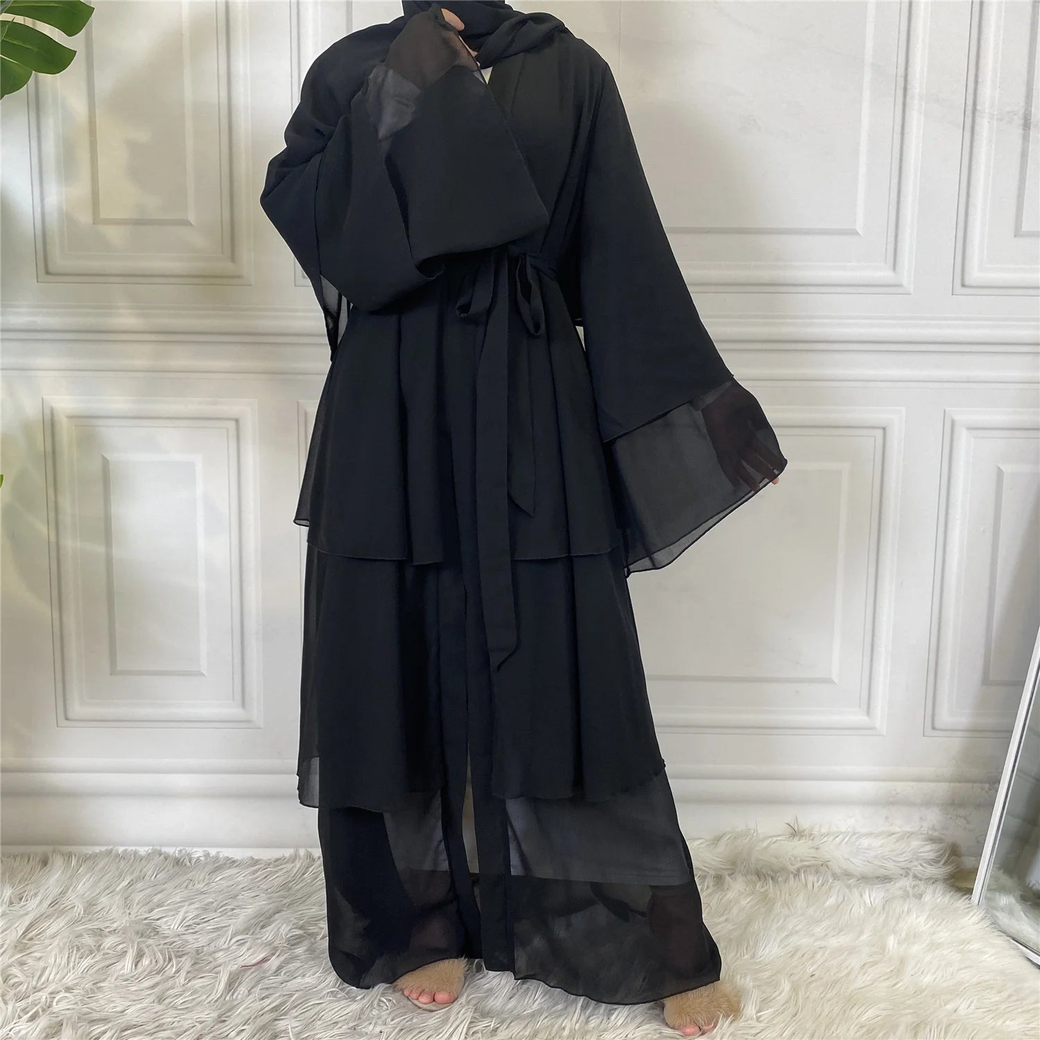 Modest Abaya Ramadan Dubai Robe Femme Musulmane Turkey Kaftan Islamic Clothing Muslim For Women Kimono Caftan Marocain Cardigan