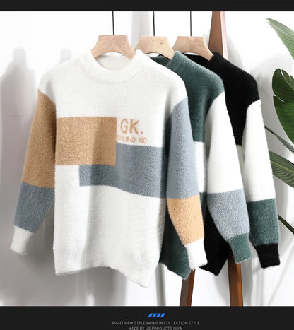 Winter New Fashion Sweater 2023 Men Knitwear Thick Warm Knitted Pullover High Quality Mens Sweaters Casual Loose Male Jumpers