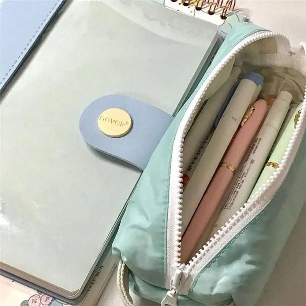 Large Capacity Pencil Pouch Pencil Box Desktop Storage Bags Pencil Case Pen Bag Stationery Bag