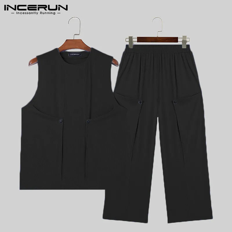 INCERUN 2024 American Style Fashion Men&