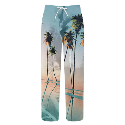 Summer Beach Hippie Harem Pants For Men Streetwear Baggy Boho Yoga Hawaiianss Drop Crotch Trouser Men&