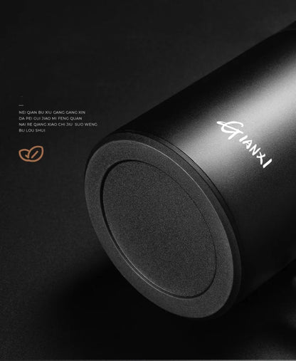 Stainless Steel Thermos Portable Straw Thermos Bottle Leak-Proof Household Office Outdoor Thermal Cups Vacuum Flask Insulation