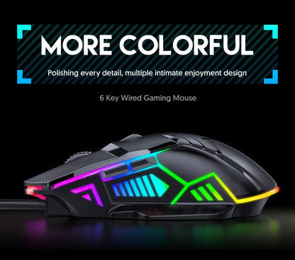 New USB Mouse Computer Wired Mouse Gaming Wired Mouse Glow Mute Mouse Office Gaming Universal PC Mouse Gamer Laptop Accessories