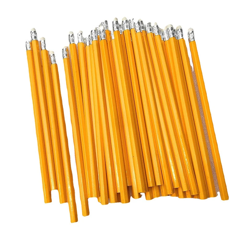 10 PCS/Bag Wooden Pencil HB Pencil With Eraser Children&