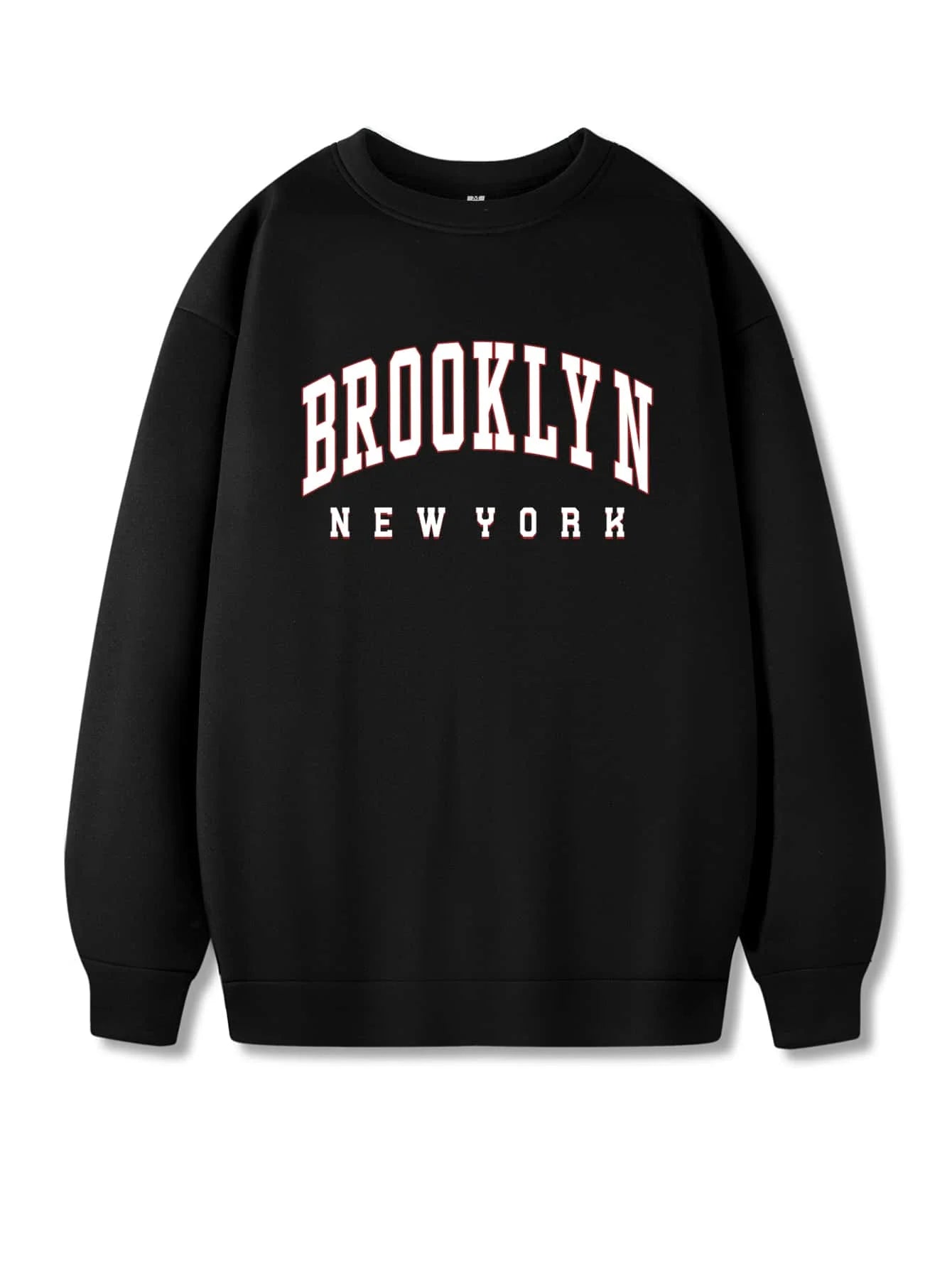 Brooklyn Creative Letter Pattern Male Hoodies Casual Street Style Clothes Hip Hip Loose Sweatshirts  Autumn Fleece Pullovers