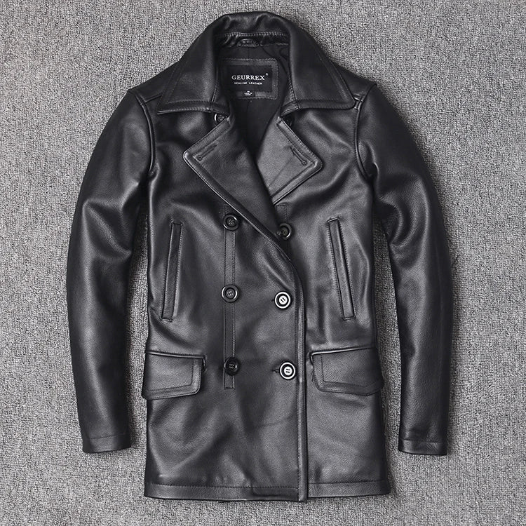 Genuine Leather Jacket Men&