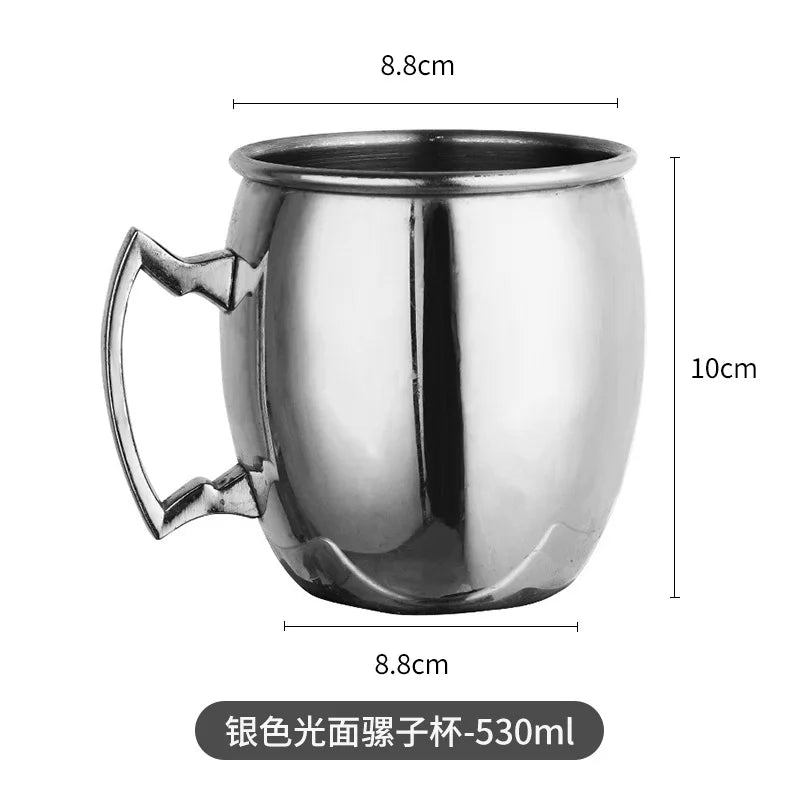 Moscow Mule Mugs 500ml Steel Cocktail Cup Beer Russia Moscow Mule Copper Mugs Bar Tools