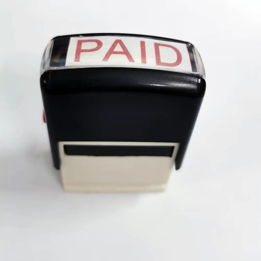 Office stamp Reinking stamp 1 piece of office stationery stamp from the ink red black work automatic ink out payment