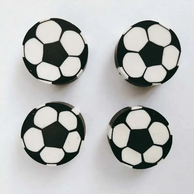 5Pcs/pack Creative Football Shape Erasern Kawaii Stationery Supplies Basketball Shape Erasern School Students Erasers