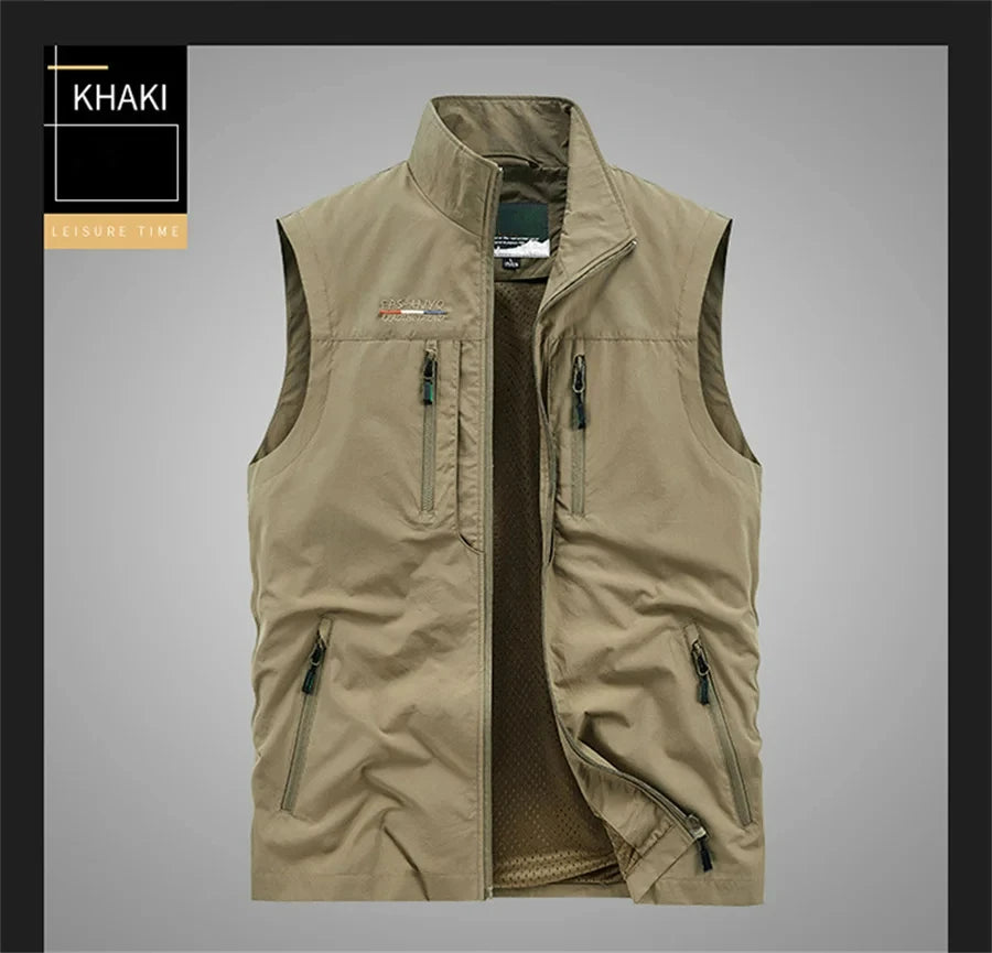 Sleeveless Jacket Vest Men&