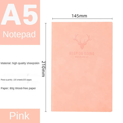 2023New 360 Pages Super Thick Leather A5 Journal Notebook Daily Business Office Work Notebooks Notepad Diary School Supplies Hot