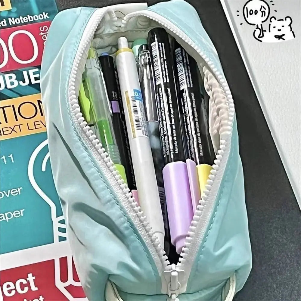 Large Capacity Pencil Pouch Pencil Box Desktop Storage Bags Pencil Case Pen Bag Stationery Bag