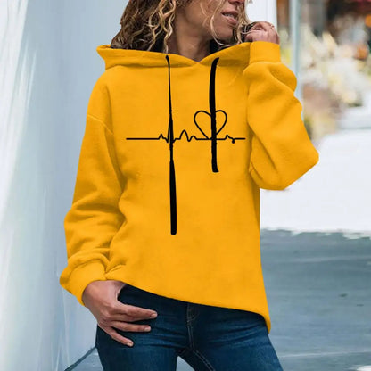 Winter Hoodie Drawstring Sweatshirt Keep Warm Plush Women Winter Hoodie Women Winter Hoodie  Female Clothes