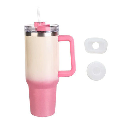 For Stanley Tumbler 40oz Stainless Steel Car Mug with Handle Straw Double Wall Thermal Iced Travel Cup Vacuum Insulated Coffee