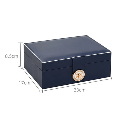 Jewelry Box for Women Girls,Jewelry Organizer Container ,PU Leather Storage Case with Removable Tray,Jewelry Display Holder