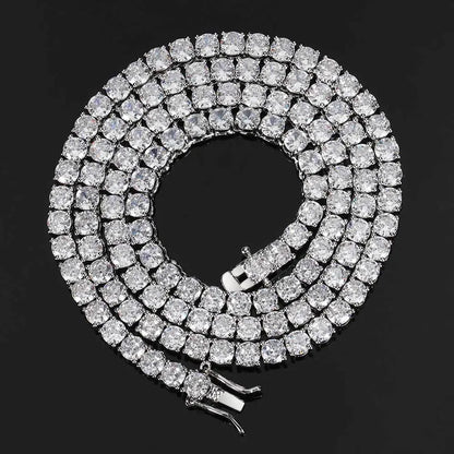 Customized Zircon Tennis Necklace Jewelry For Women