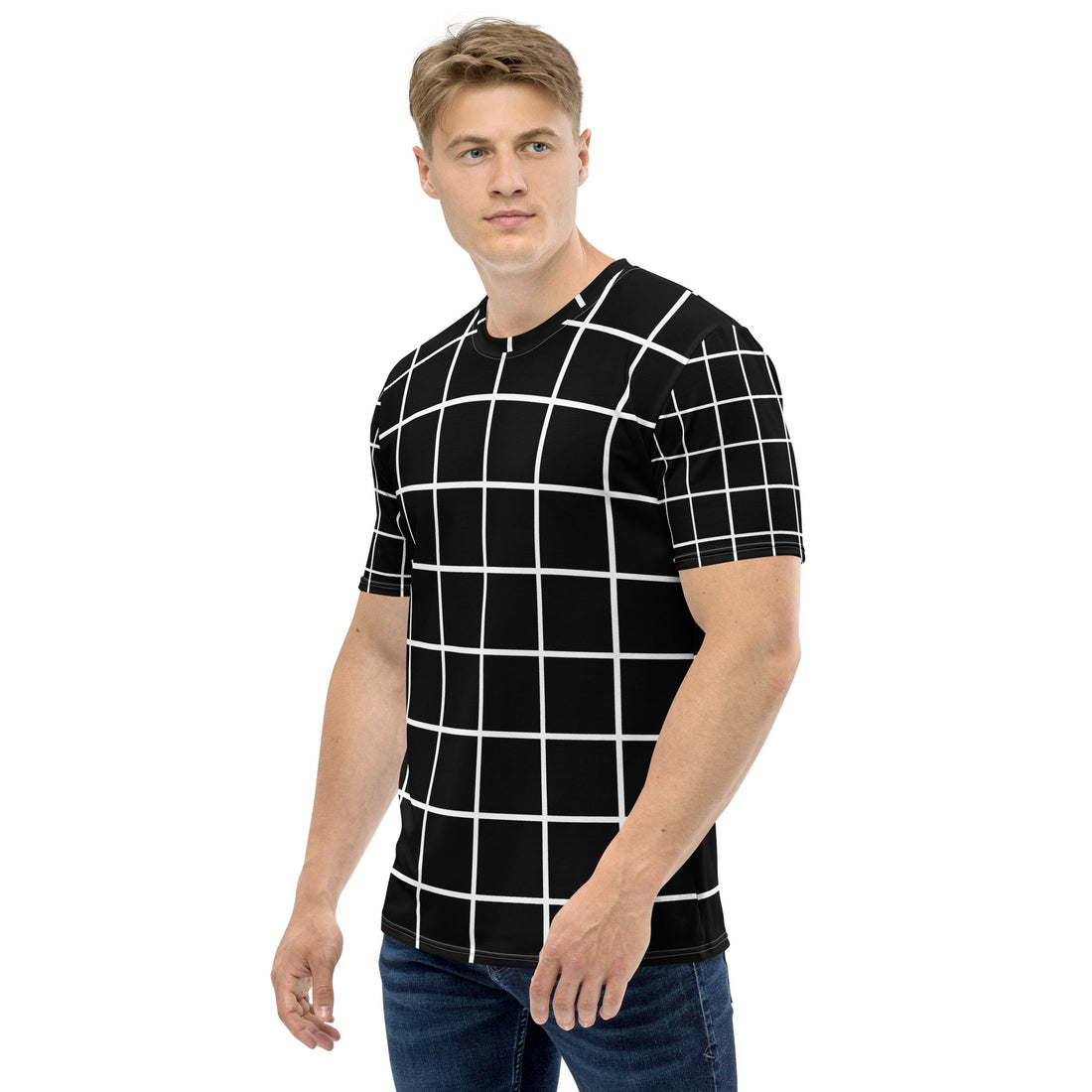 White Grid Men&